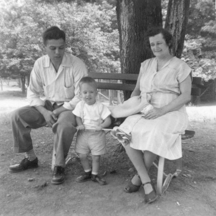 Grandma-Irwin-1957.jpg - Ken, Kenny, Mildred (Johnson) Irwin
